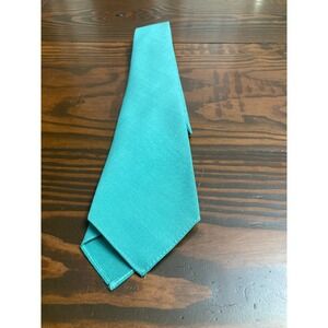 Vintage Wembley Turquoise Solid Color Neck Tie Neckwear